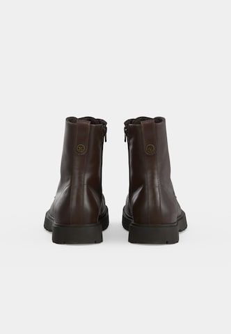 BIRKENSTOCK Fűzős rövid szárú csizmák 'Highwood' - barna