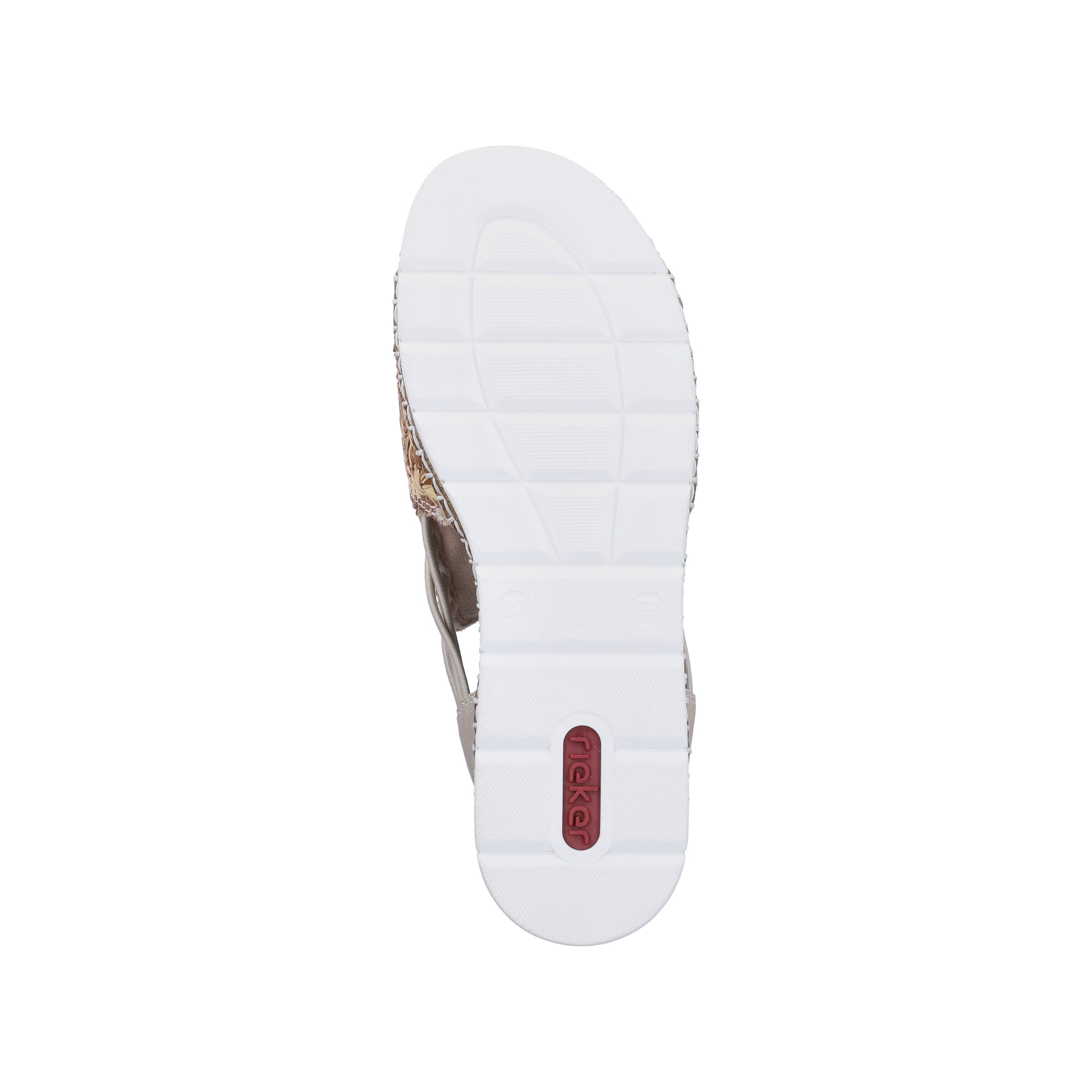Sandales à lanières 'V1268' Rieker en beige