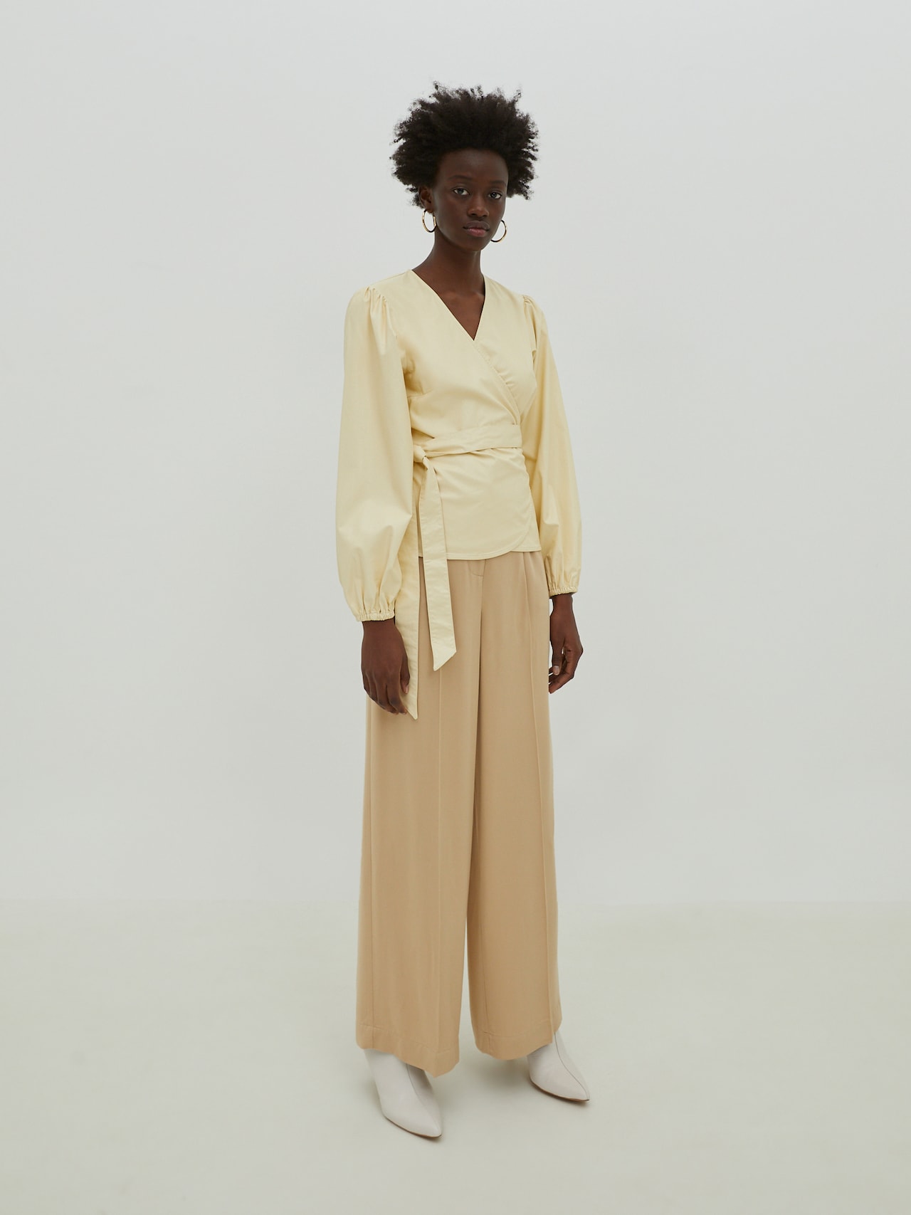 EDITED Producten Blouse 'Papina' Lichtgeel