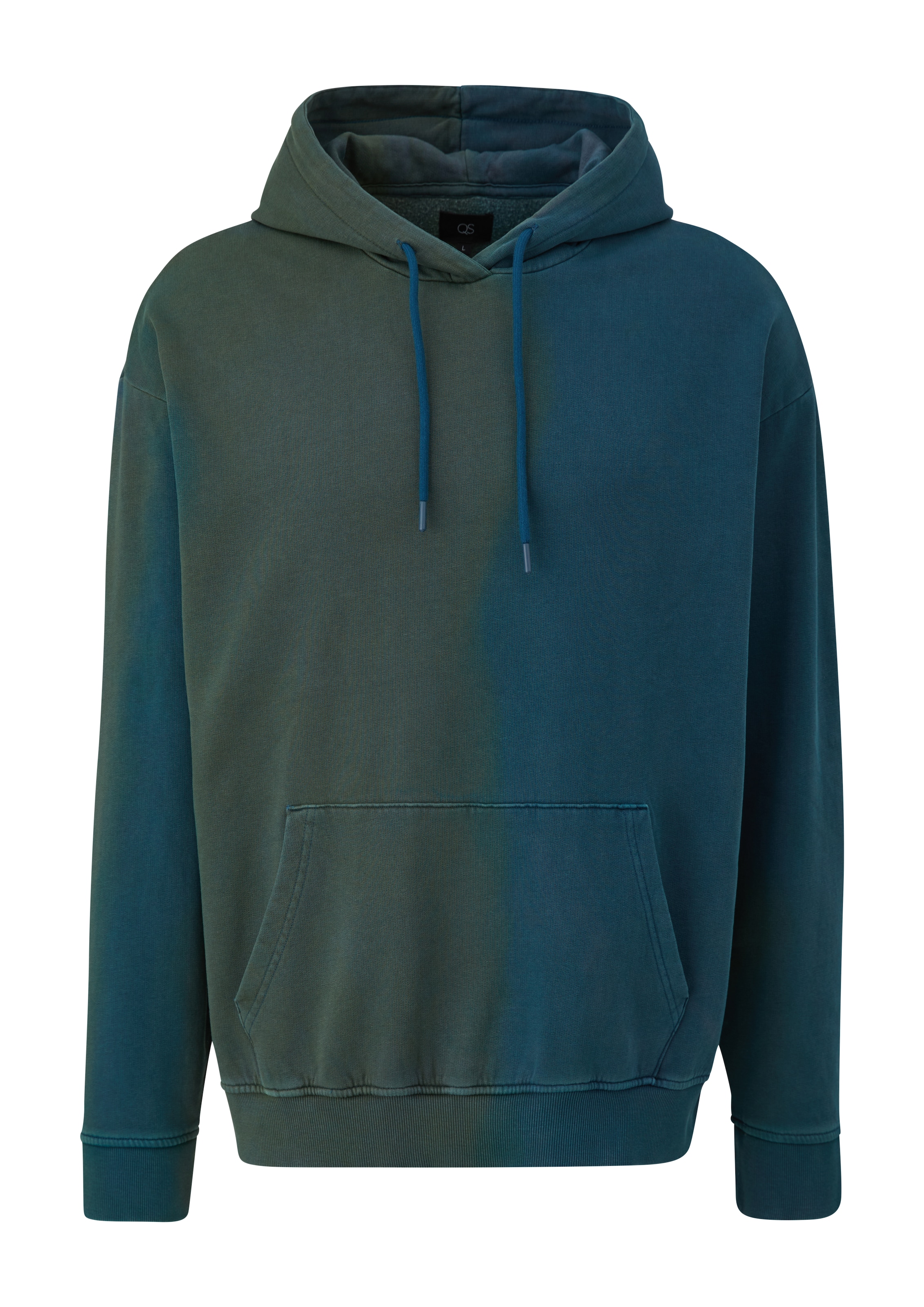 QS Sweatshirt in Groen: voorkant