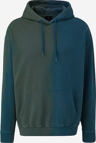 QS Sweatshirt in Groen: voorkant