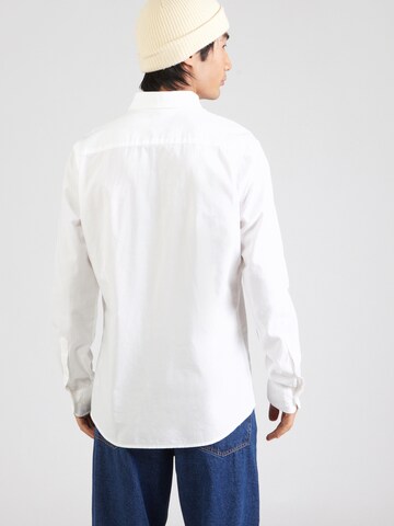 Hackett London Regular Fit Skjorte i hvid: tilbage