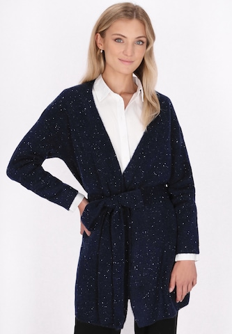 DreiMaster Klassik Knit Cardigan in Blue: front