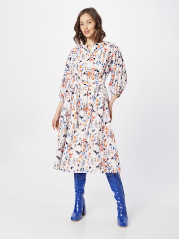 Robe-chemise Flowers for Friends en mélange de couleurs : devant