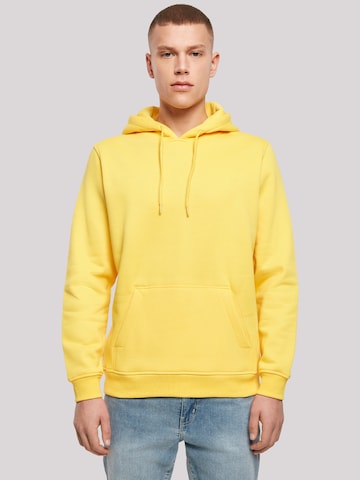 Sweat-shirt 'Escape Discover the World Palm Trees Black' F4NT4STIC en jaune : devant