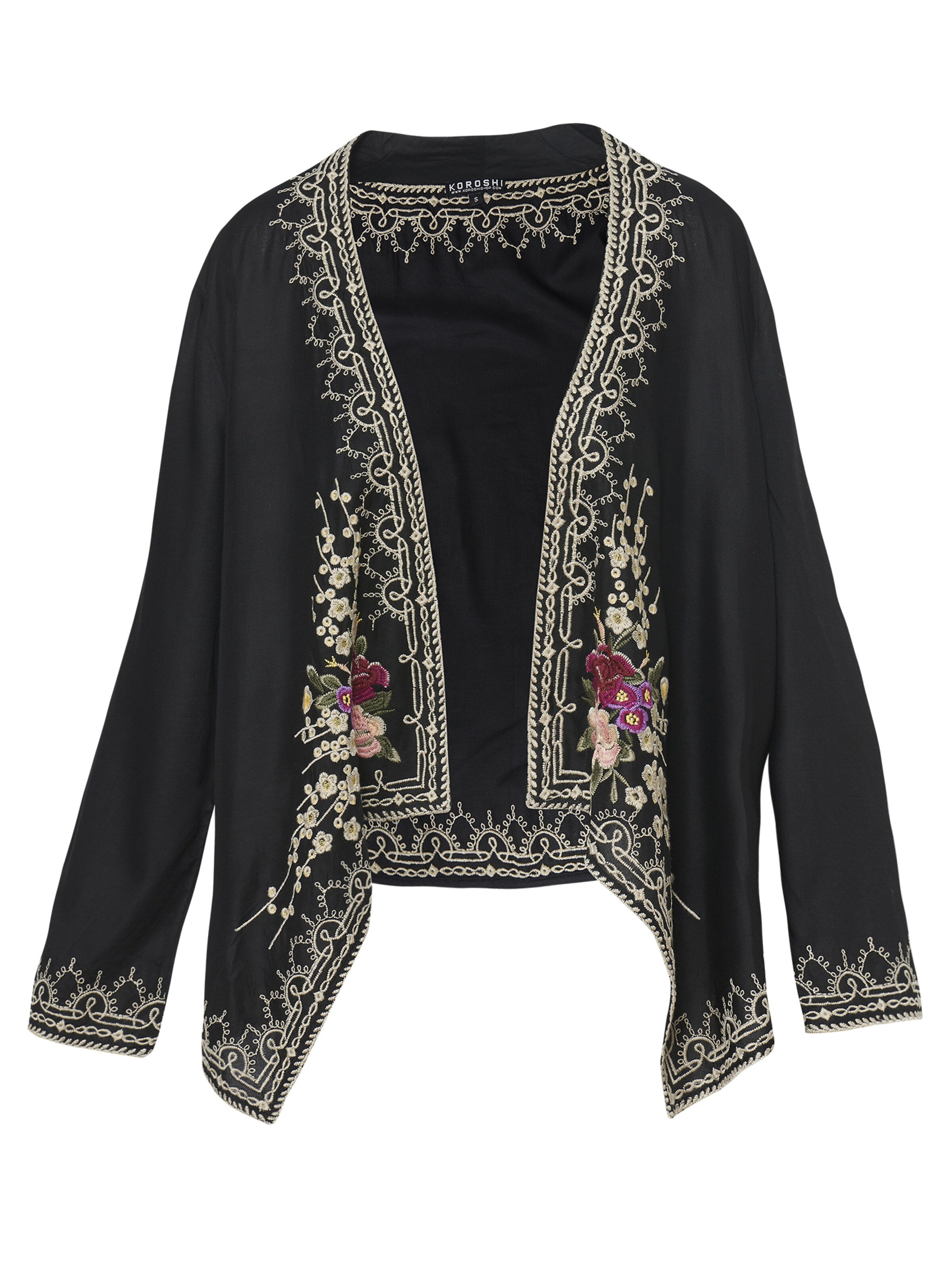 KOROSHI Jacke in Schwarz: Vorderseite