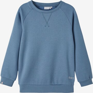 Sweat 'Malic' NAME IT en bleu : devant