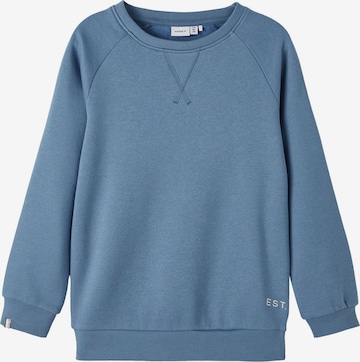 NAME IT Sweatshirt 'Malic' in Blauw: voorkant