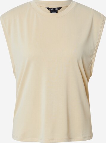 Monki Top in Beige: voorkant