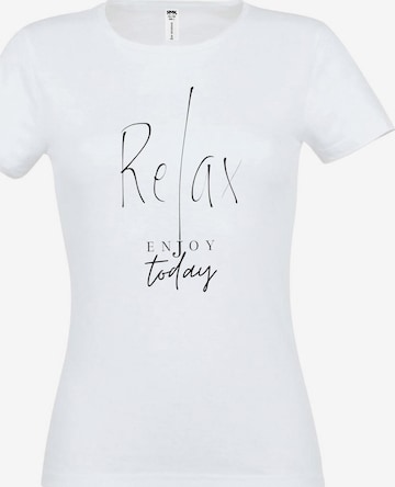 RMK Shirt 'Relax' in Weiß: Vorderseite