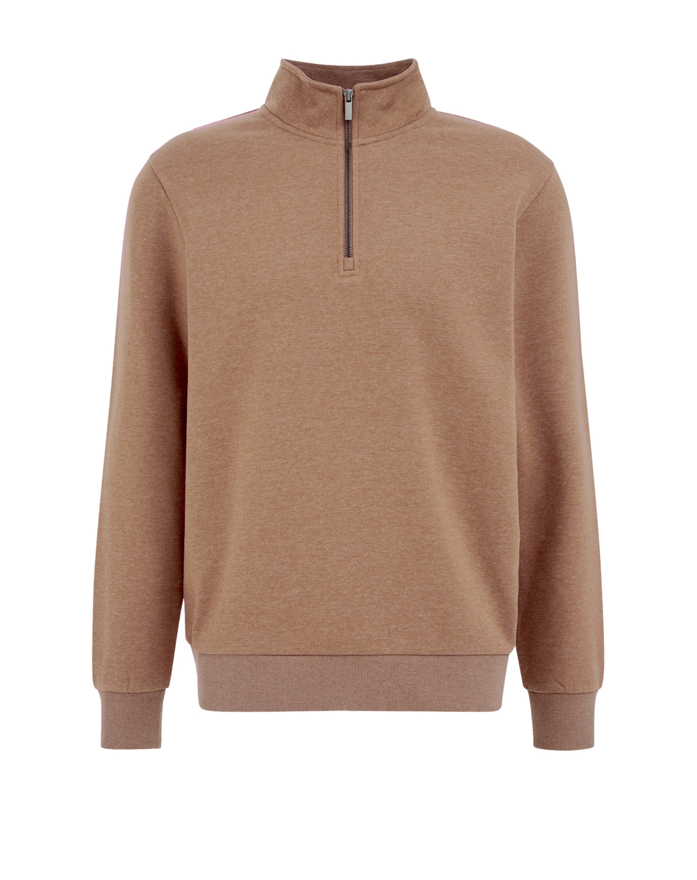 WE Fashion Sweatshirt in Bruin: voorkant