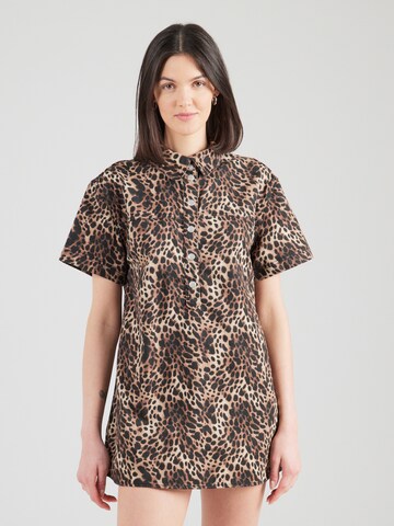 Abito camicia di Monki in beige: frontale