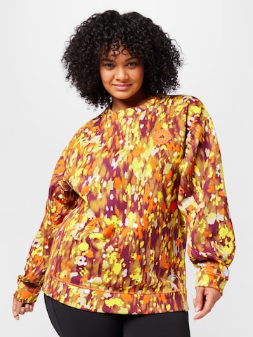 ADIDAS BY STELLA MCCARTNEY Sportsweatshirt 'Floral Print ' i blandingsfarger: forside