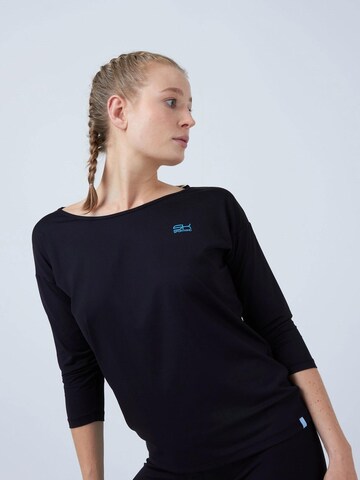 SPORTKIND Shirt '3/4 Loose Fit' in Black
