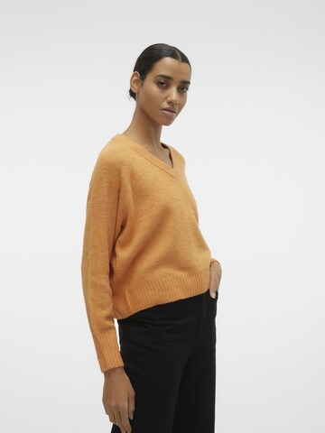 VERO MODA Pullover 'VMEllylefile' in Orange