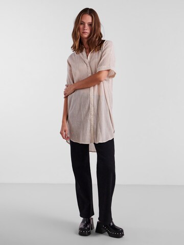 PIECES Shirt Dress 'Terra' in Beige