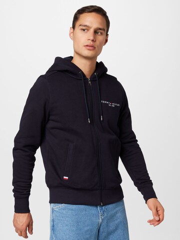 TOMMY HILFIGER Sweatjacke in Blau: predná strana