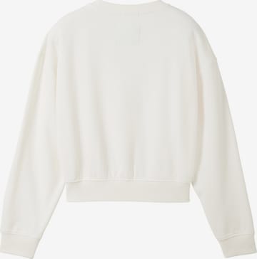 TOM TAILOR Sweatshirt in Weiß
