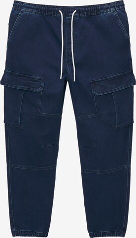 Pull&Bear Cargojeans in Blauw: voorkant