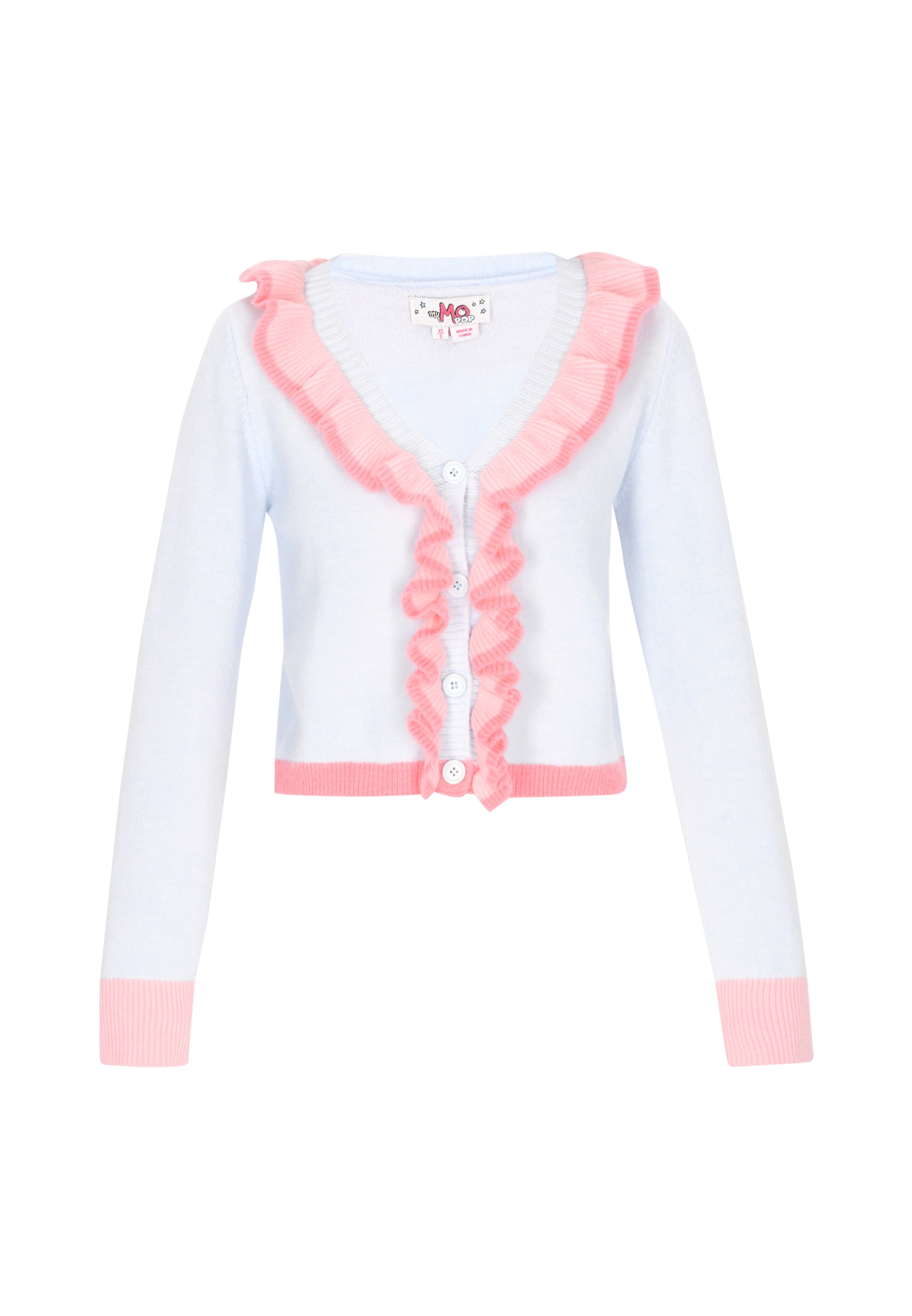 MYMO - Casaco de malha 'Back To School' em azul: frente