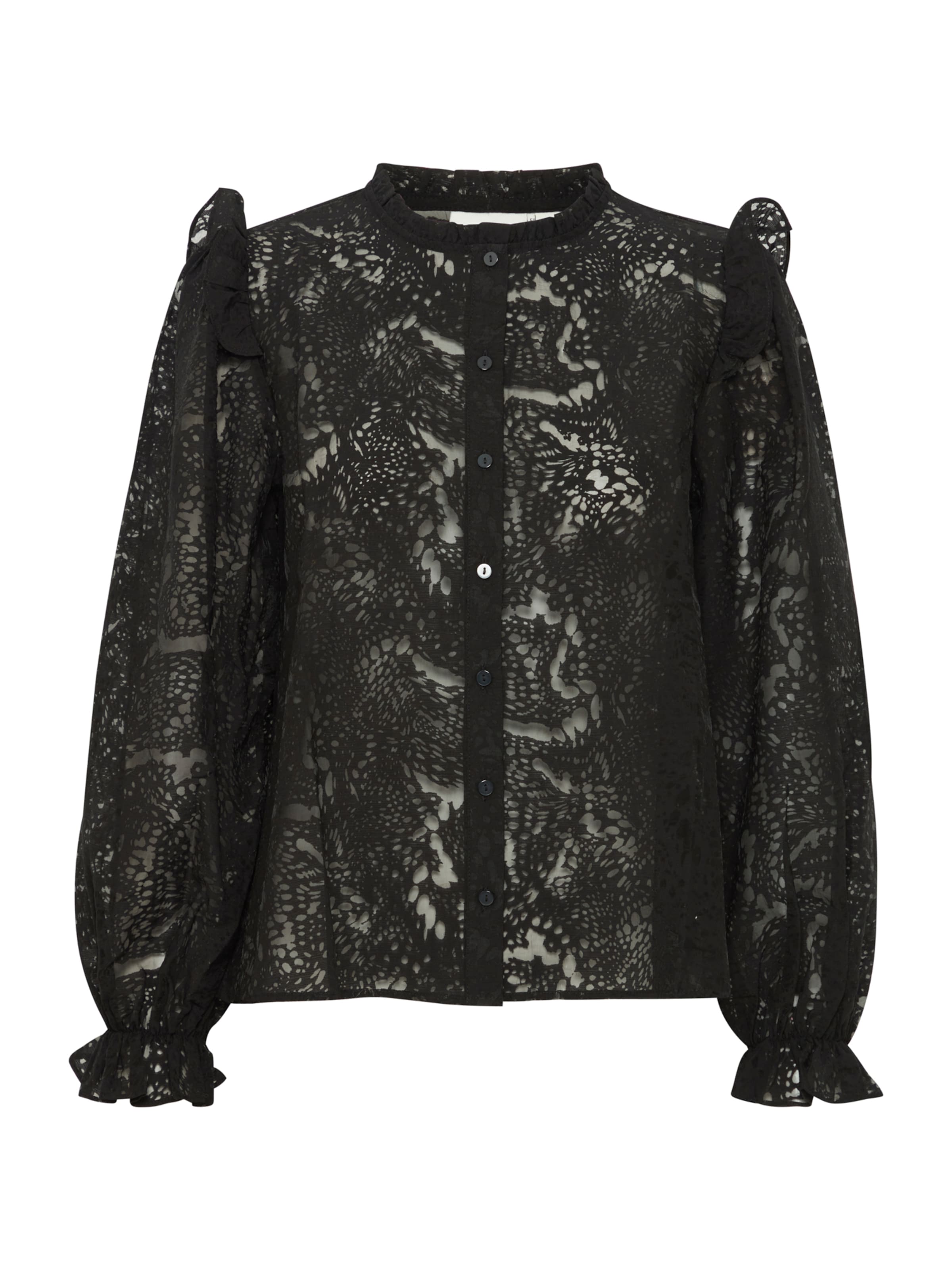 ICHI Блузка 'IH YARROW' в Черный: спереди