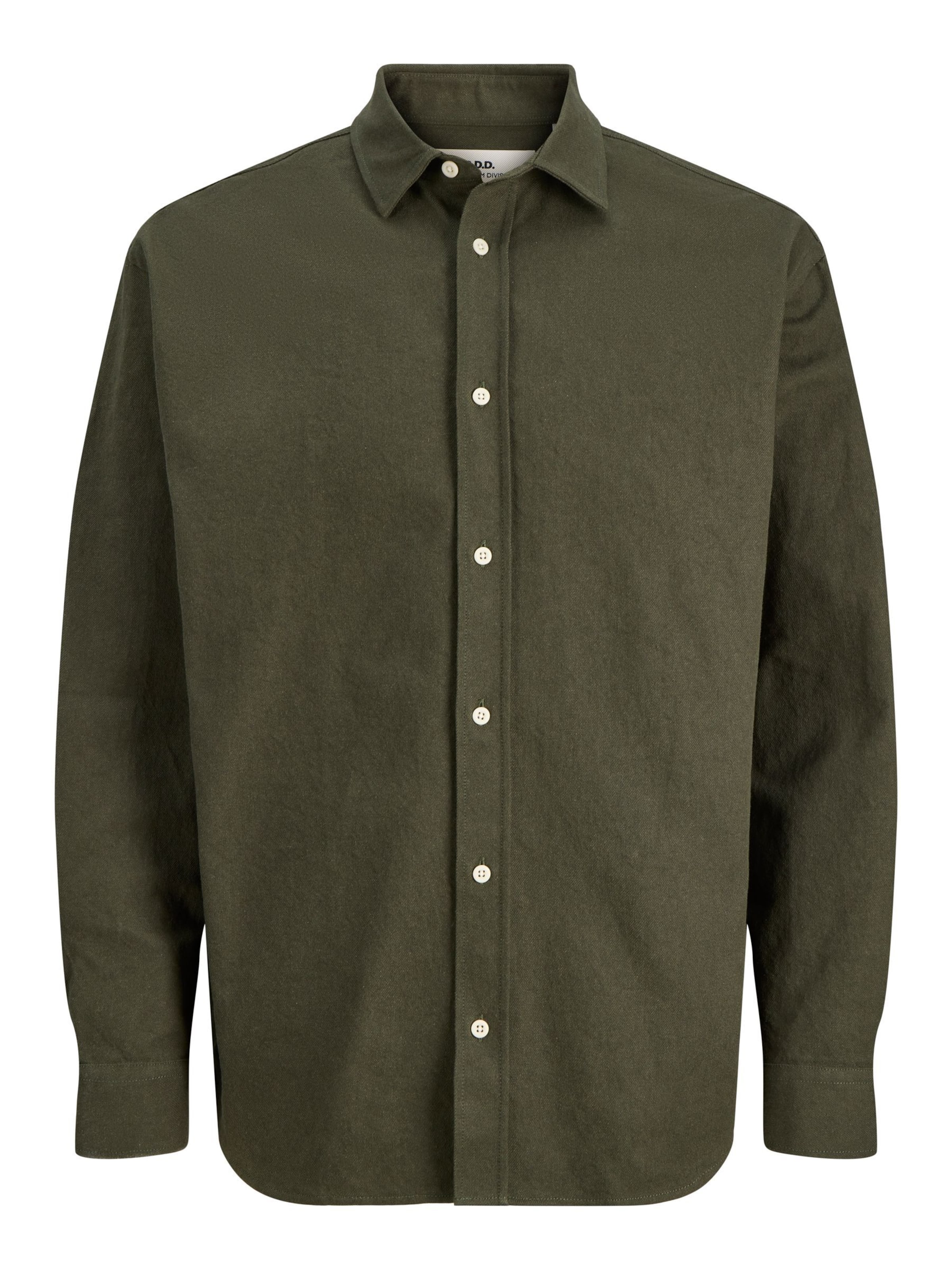 R.D.D. ROYAL DENIM DIVISION Regular fit Button Up Shirt in Green: front