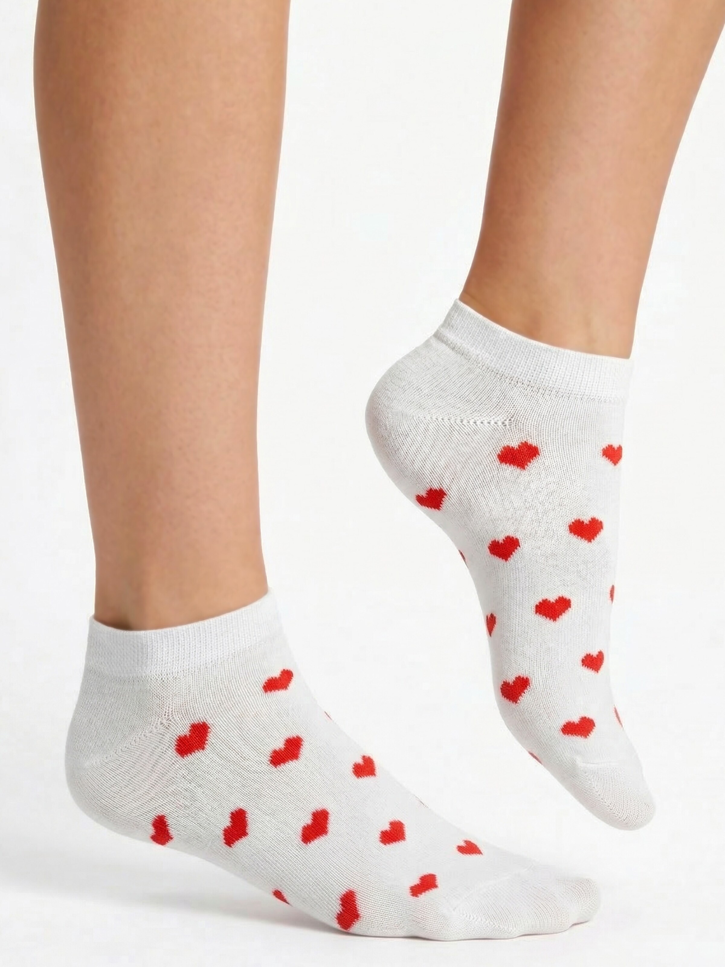 footstar Socken 'Ringel' in Weiß: Vorderseite
