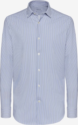 Coupe regular Chemise Boggi Milano en bleu : devant