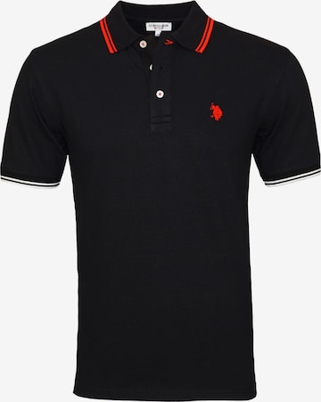 U.S. POLO ASSN. Shirt 'Barney' in Zwart: voorkant