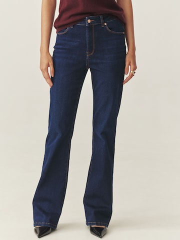TATUUM Bootcut Hlače | modra barva: sprednja stran