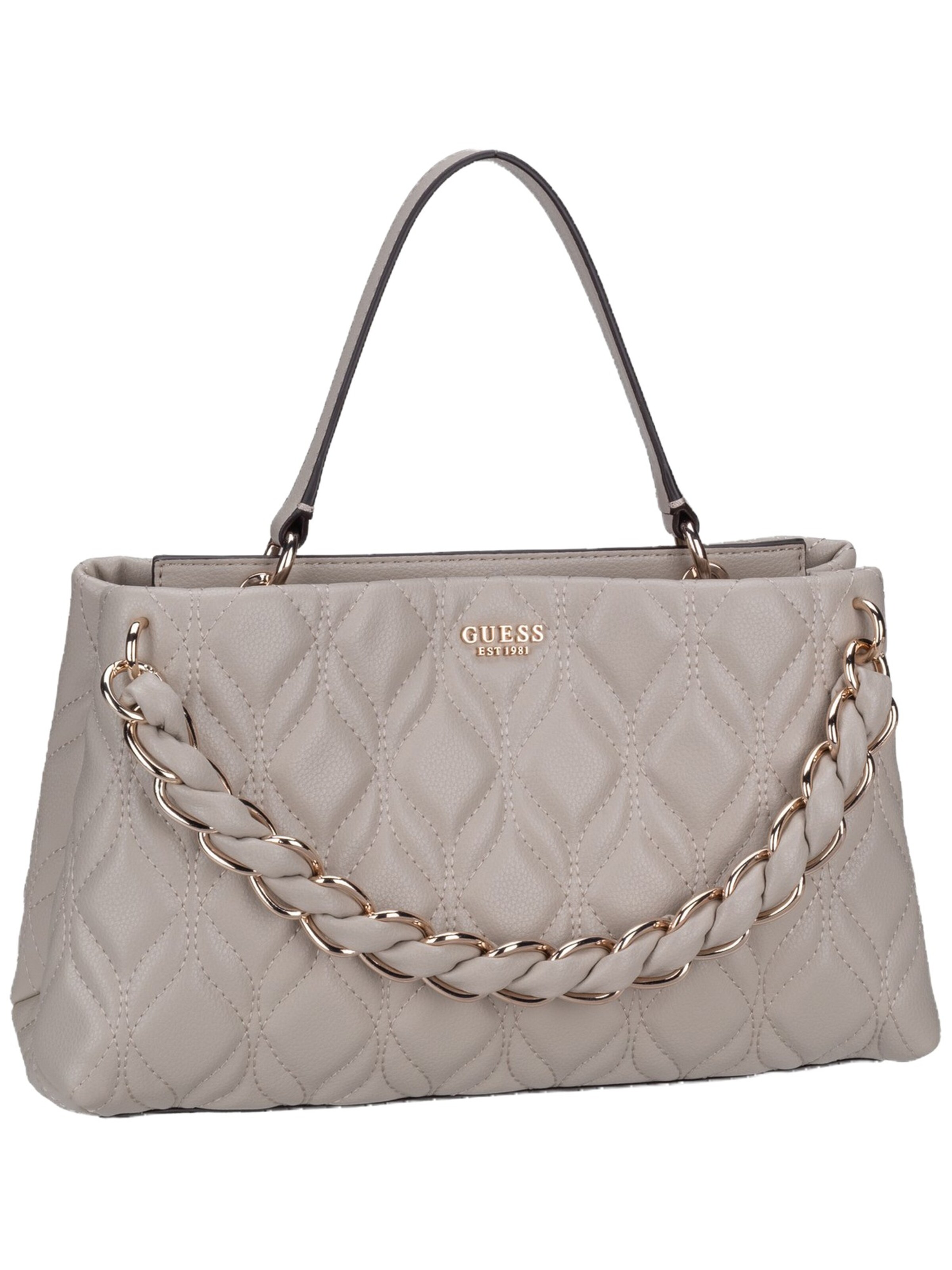 GUESS Handtasche ' Maxine 2 Comp ' in Grau: Vorderseite