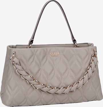 GUESS Handtasche ' Maxine 2 Comp ' in Grau: Vorderseite
