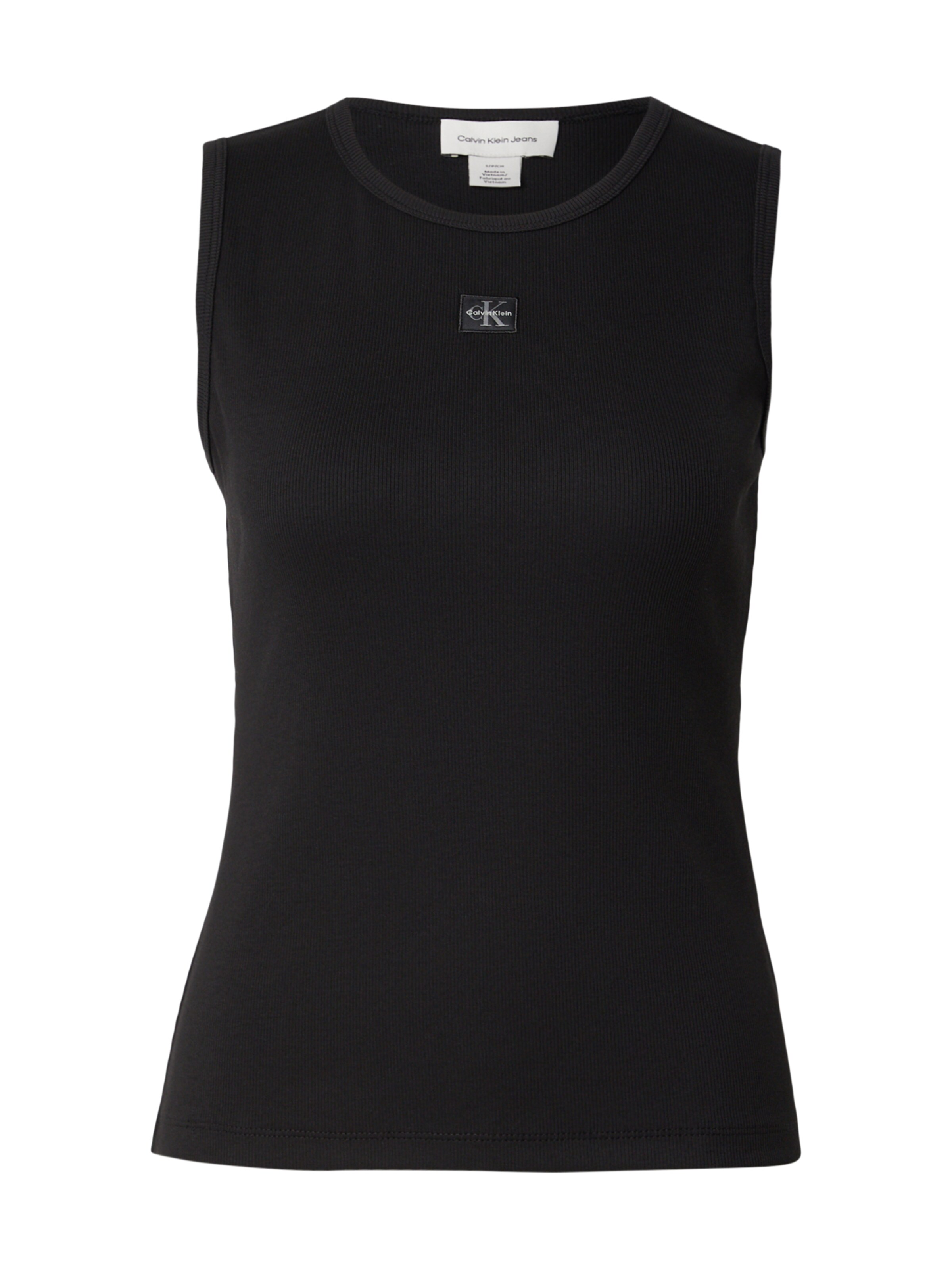 Calvin Klein Jeans Top - fekete: elől