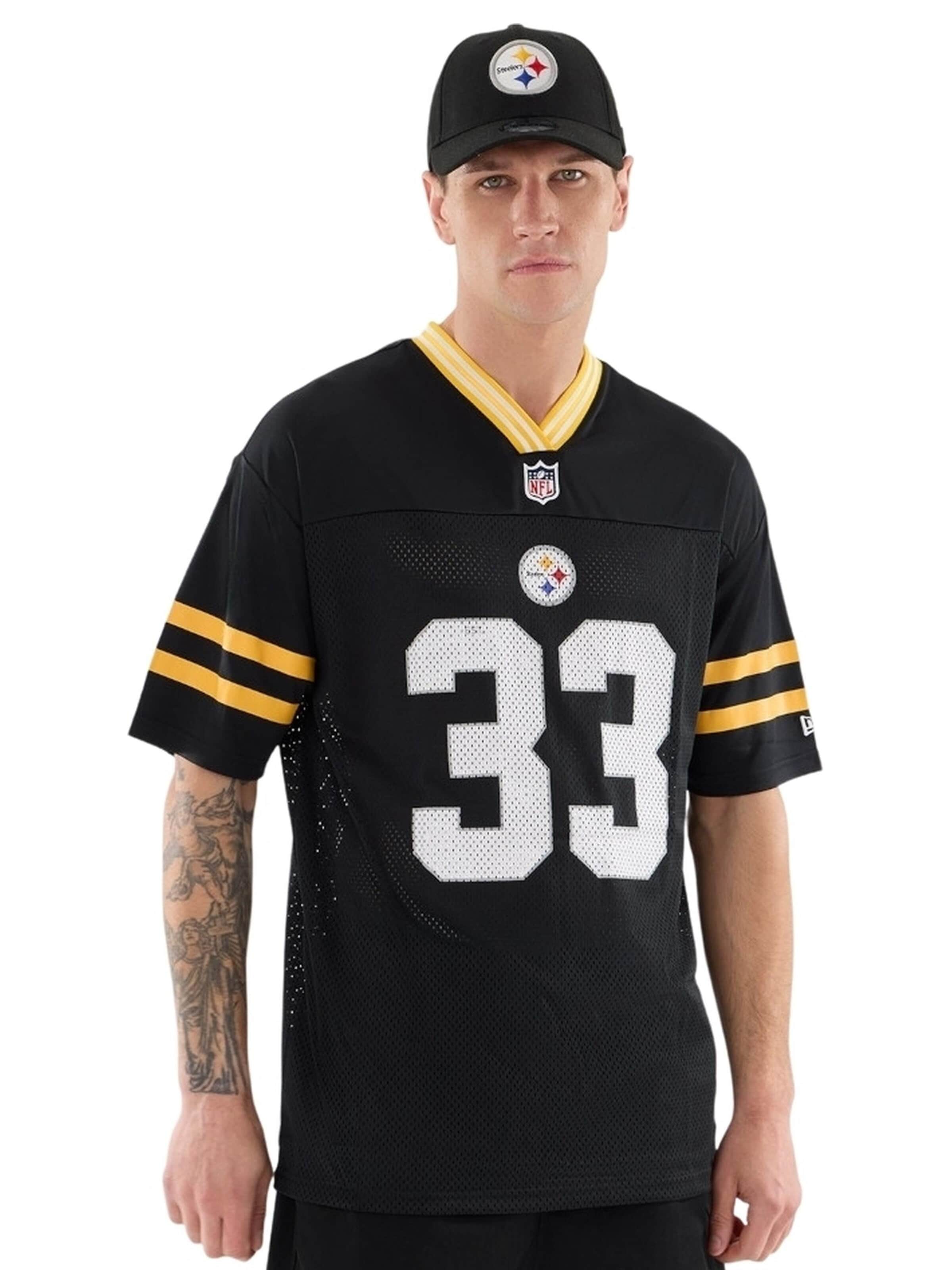 NEW ERA Majica 'Camiseta new era negra steelers nos nfl mesh tee' veličine S u crna, Pregled proizvoda