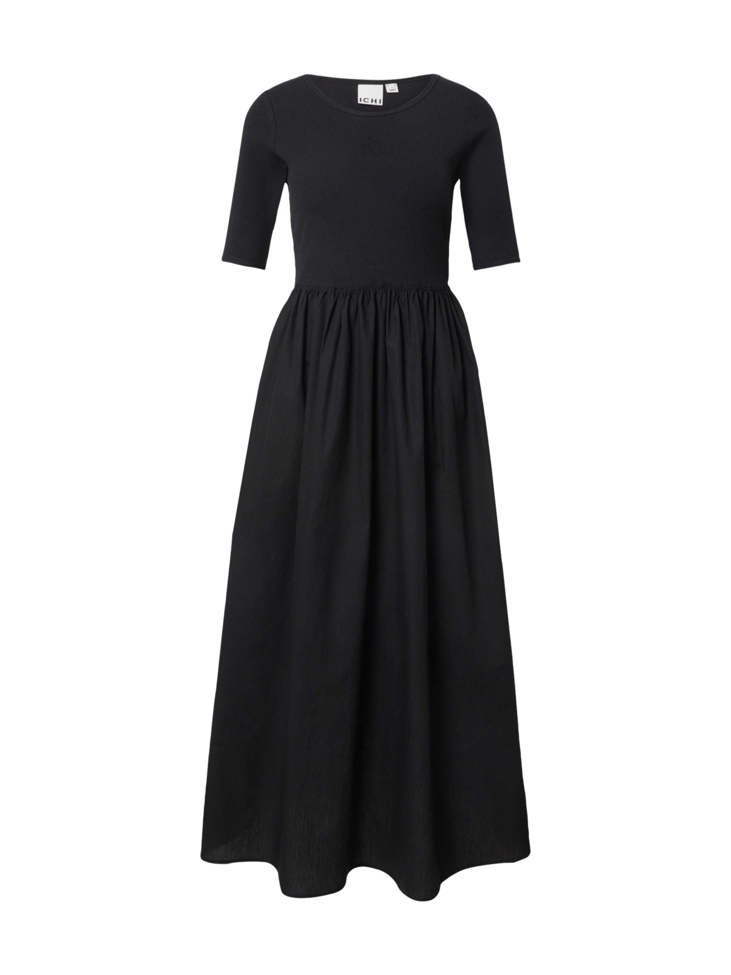 ICHI Φόρεμα 'IHMONNA' σε μαύρο: μπροστά