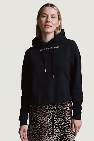 Cotton Candy Sweatshirt in Zwart: voorkant