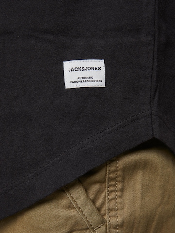 juoda JACK & JONES Standartinis modelis Marškinėliai 'Noa'