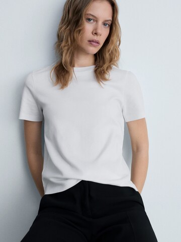 MANGO Shirt 'RITA' in Wit: voorkant