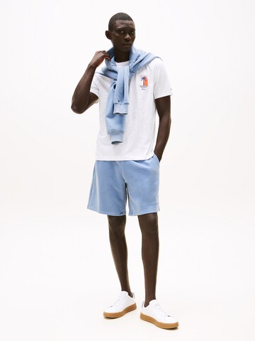 TOMMY HILFIGER Shirt 'PALM TREE' in White