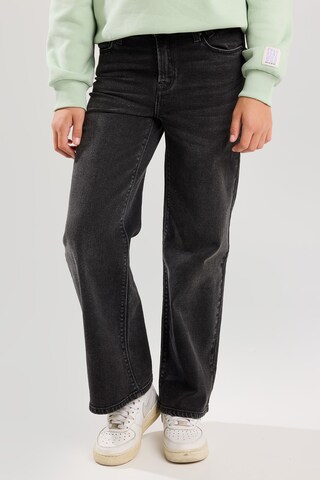 America Today Wide leg Jeans in Zwart: voorkant