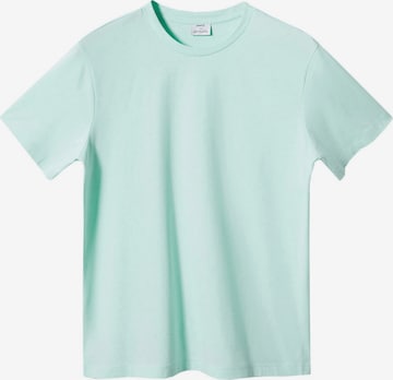 MANGO MAN T-shirt 'CHERLO' i grön: framsida