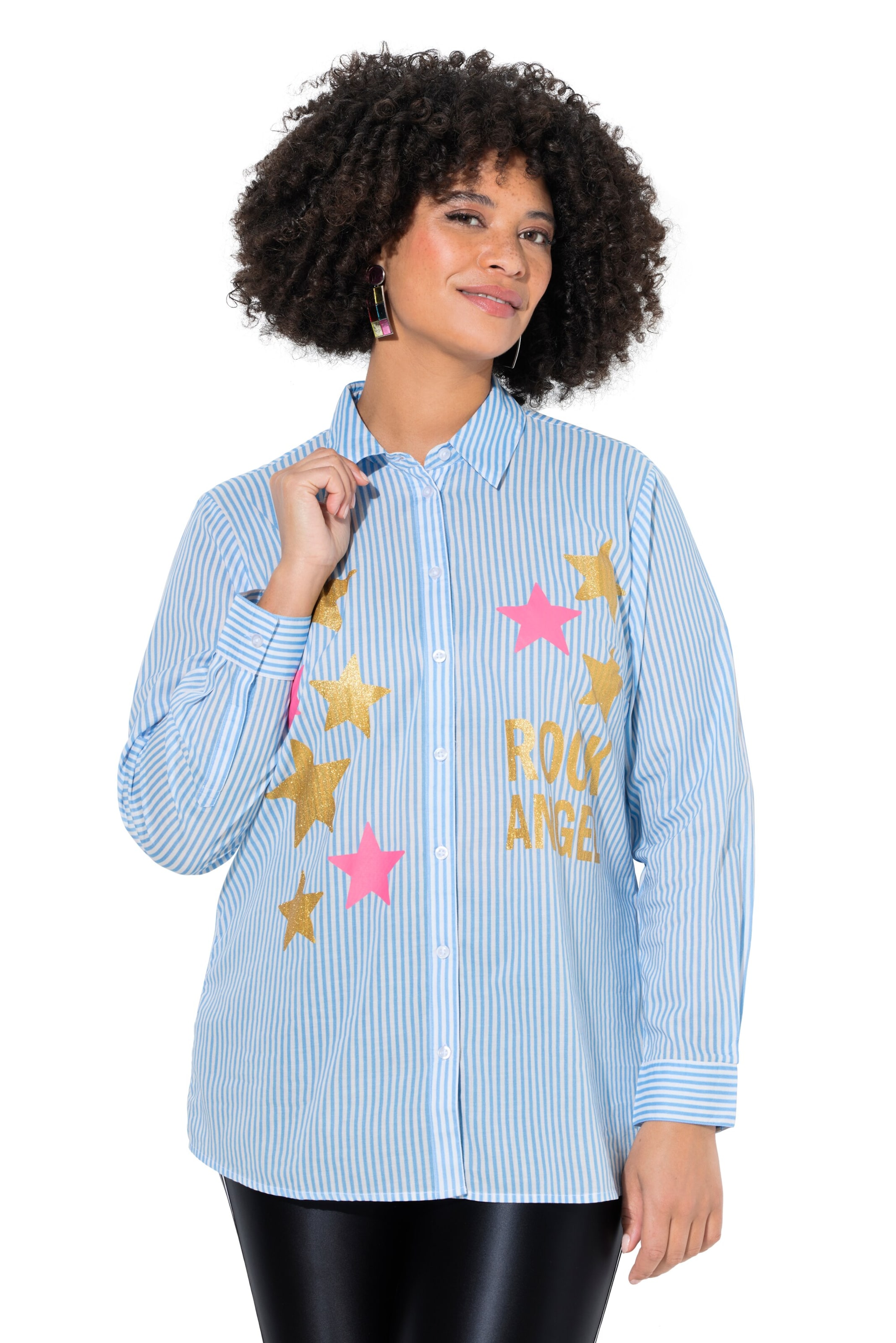 Angel of Style Blouse in Blauw: voorkant