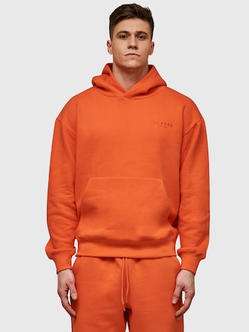 THE ODDS Pullover 'Hoodie/ alphabet' i orange: forside