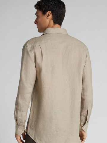 IUMAN Intimissimi Regular Fit Hemd in Beige
