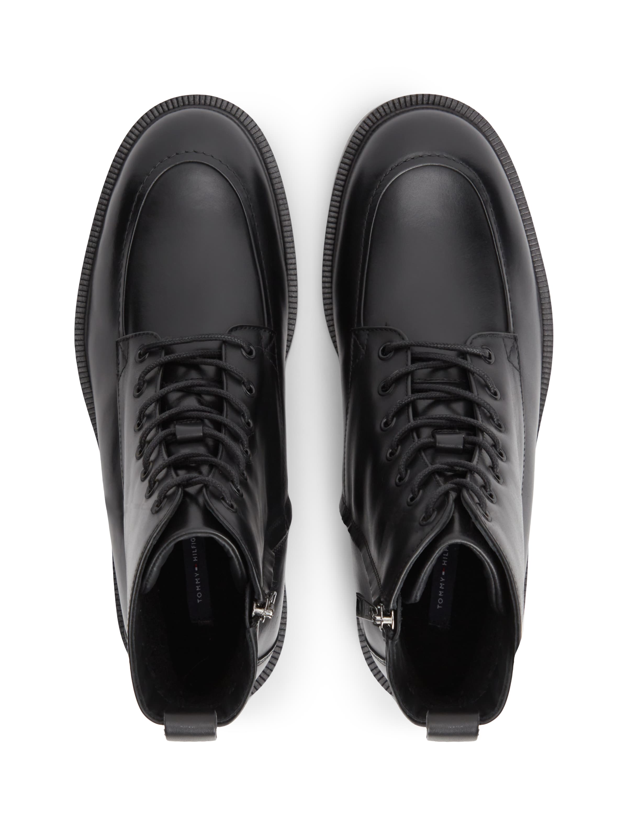 TOMMY HILFIGER Schnürboots in Schwarz