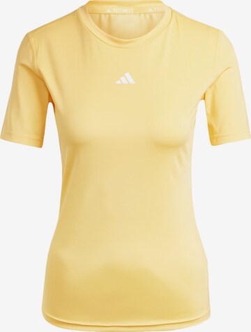 ADIDAS PERFORMANCE Functioneel shirt in Geel: voorkant