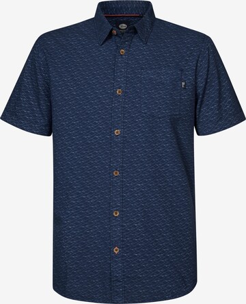 Petrol Industries Regular fit Button Up Shirt in Blue: front