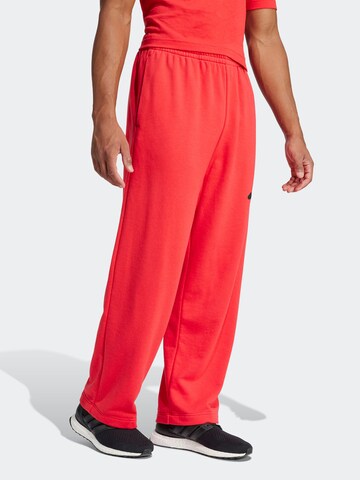 Loosefit Pantalon de sport 'Essentials' ADIDAS SPORTSWEAR en rouge