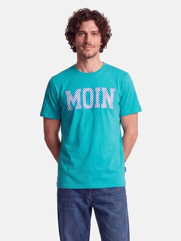 salzhaut T-Shirt 'Diek - Moin' in Blau: Vorderseite