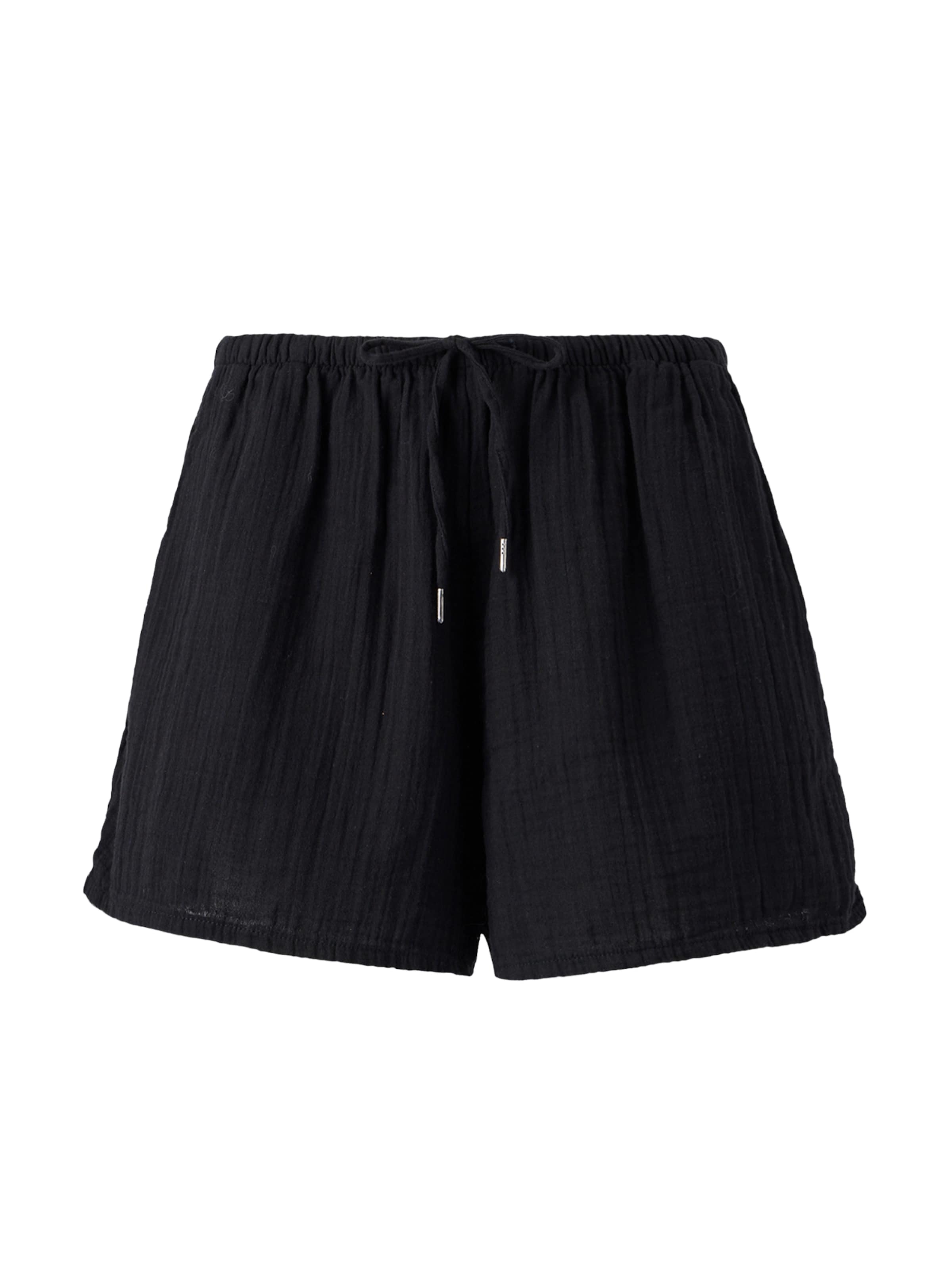 GAP Loosefit Kalhoty – černá: přední strana